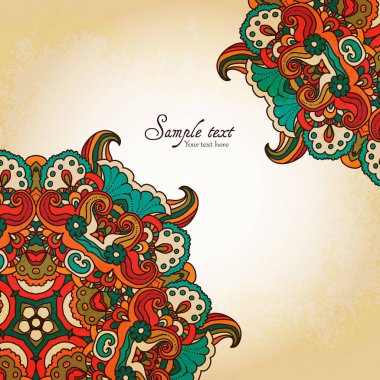 Yuvarlak dantel modeli süs, daire arka plan çoğu ile Orient geleneksel süs detayları. Oryantal motifi