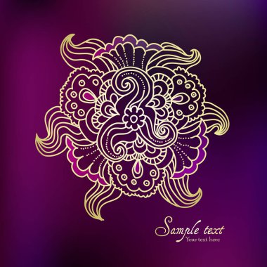 Yuvarlak dantel modeli süs, daire arka plan çoğu ile Orient geleneksel süs detayları. Oryantal motifi