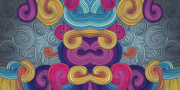Texture ondulée linéaire colorée . — Image vectorielle
