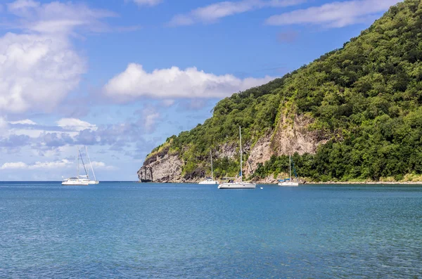Deshaies 瓜德罗普岛 加勒比 荷属安的列斯群岛海岸 — 图库照片