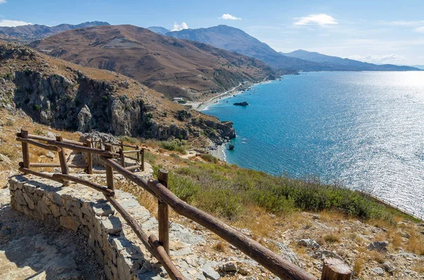 Küste Von Preveli Beton Griechenland — Stockfoto