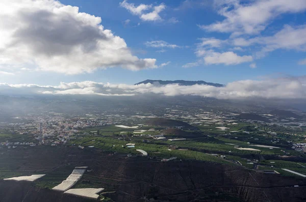 Blick Aus Der Zeit Über Die Llanos Aridane Und Tazacorte — Stockfoto