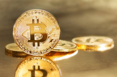 Cryptocurrencies karlı yatırım bayraklarında fiziksel Bitcoins