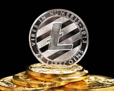 Değerli cryptocurrency Litecoin sikkeleri