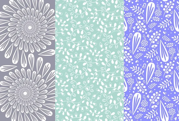 Textura Floral Vectorial Patrón Sin Costuras Para Diseño Envases Hierbas — Vector de stock