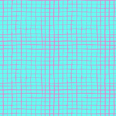 Ekose deseni el çekilmiş