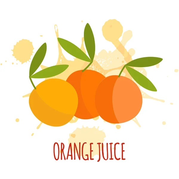 Conception d'emballage de jus d'orange — Image vectorielle