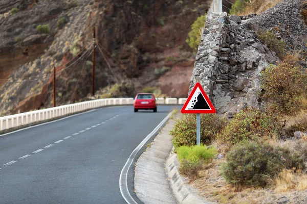 Dangerous road in the mountains.