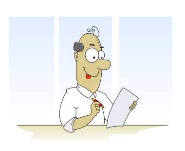 Eğlenceli çizgi film adam doldurma formu