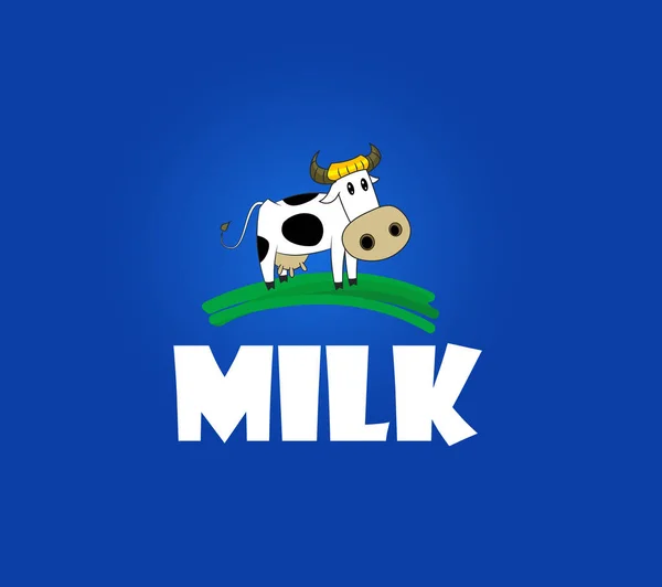 Drôle dessin animé vecteur vache — Image vectorielle