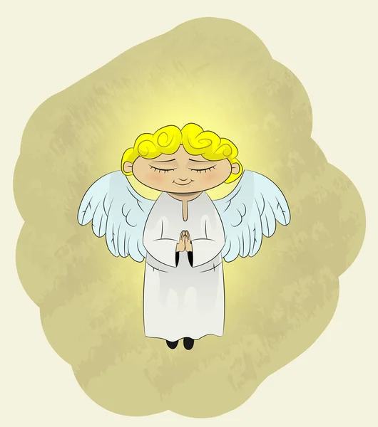 Χαριτωμένος άγγελος κινουμένων σχεδίων — Διανυσματικό Αρχείο
