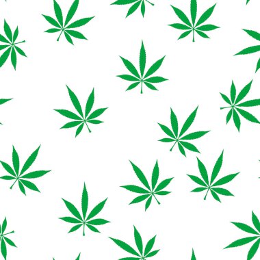 Yeşil esrar arka plan vektör çizim