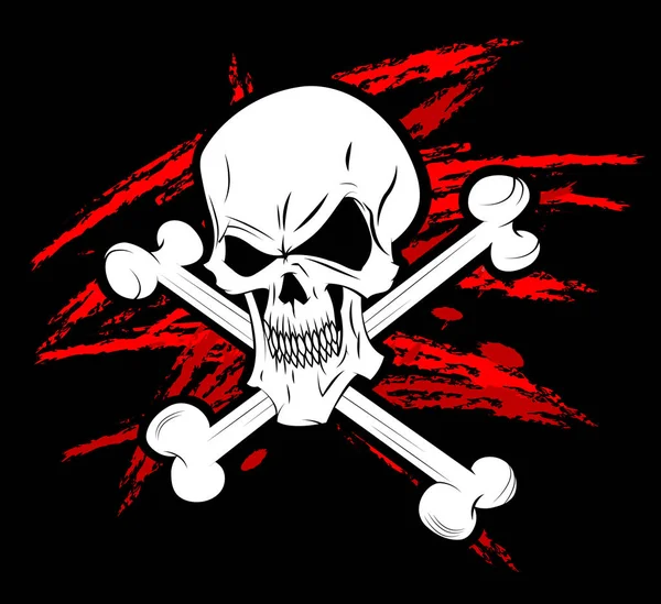 Símbolo pirata Jolly Roger — Archivo Imágenes Vectoriales