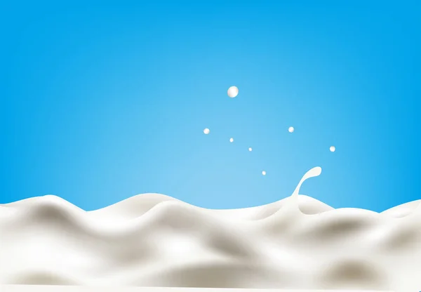 Realistic splash of milk — Stock Vector