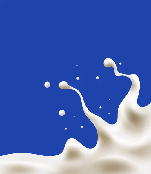 Молоко бризки Векторні ілюстрації — стоковий вектор