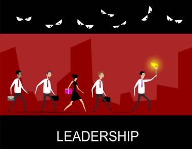 Leadership business concept clipart