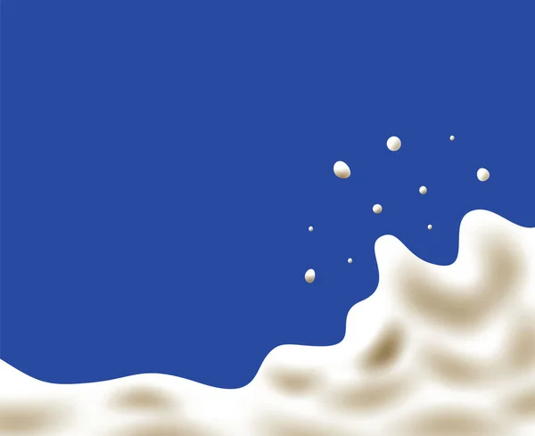 Melk of yoghurt golfvector — Stockvector