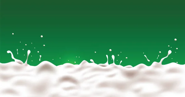 Realistyczne naturalnego mleka z drobnych rozprysków — Wektor stockowy