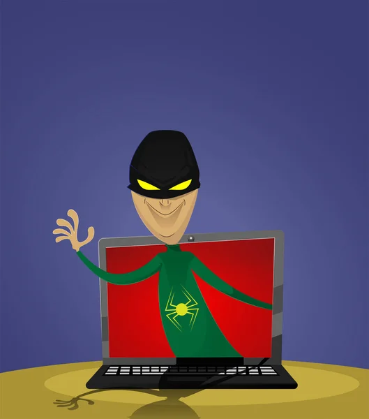 Digitale fraude en hacking ontwerp, vectorillustratie. — Stockvector