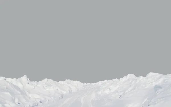 雪中的乡间小路. 免版税图库照片