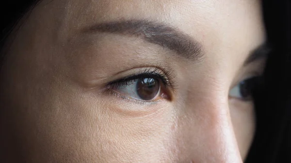 Primer Plano Hermosas Mujeres Asiáticas Ojos — Foto de Stock