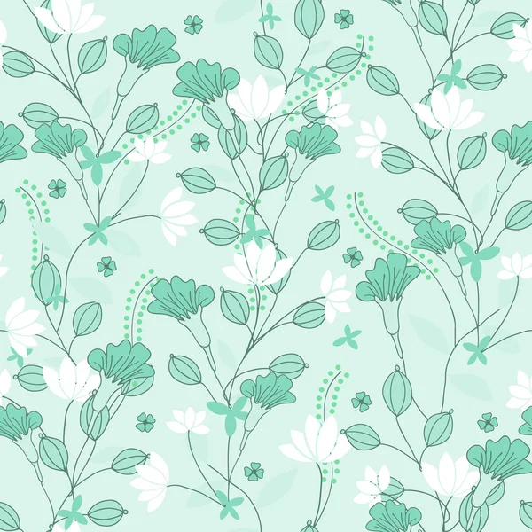 Vintage çiçek arka plan, vintage çiçek desen kumaş, kağıt, yeşil bir arka plan davet için