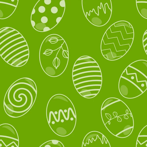 Vektör Paskalya yumurta illüstrasyon seamless modeli