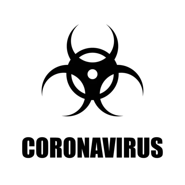 İzole bir arkaplan üzerinde Coronavirus simgesi, vektör illüstrasyonu
