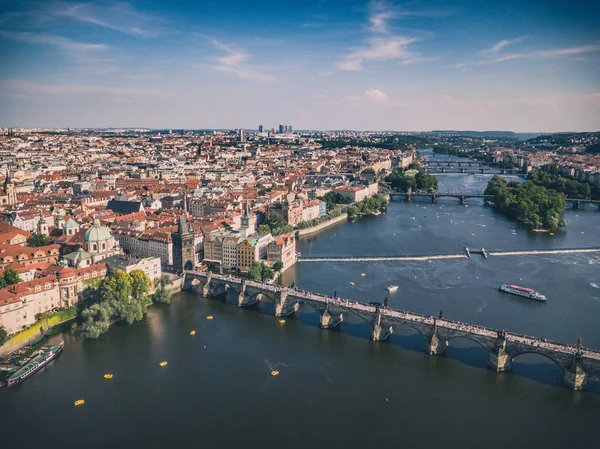 Аэросъемка Старого Города Праги — стоковое фото