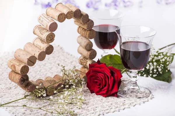 Romantische Dekoration zum Valentinstag — Stockfoto