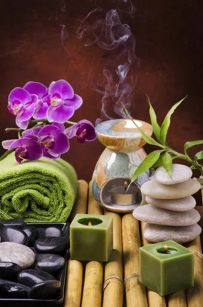 Massaggi e aromaterapia nel centro benessere Immagini Stock Royalty Free