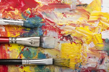 Akrilik Ana Renkler paleti