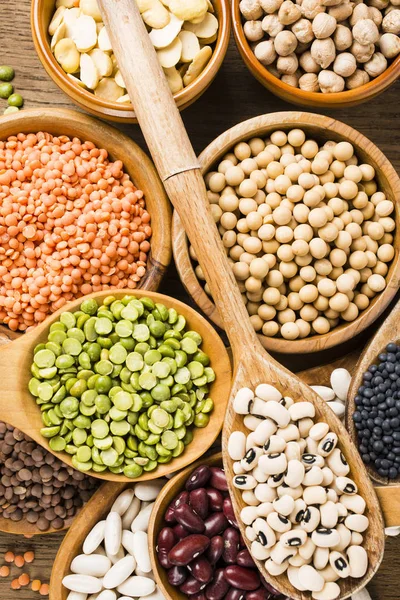 Dry legumes, colors and flavors — Stock Photo, Image