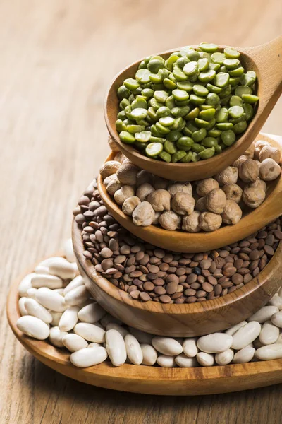 Dry legumes, colors and flavors — Stock Photo, Image