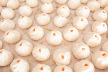 Baozi veya çörek sepeti.