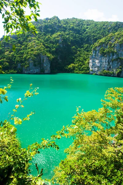 Zümrüt lagün dağın ortasında yer almaktadır..