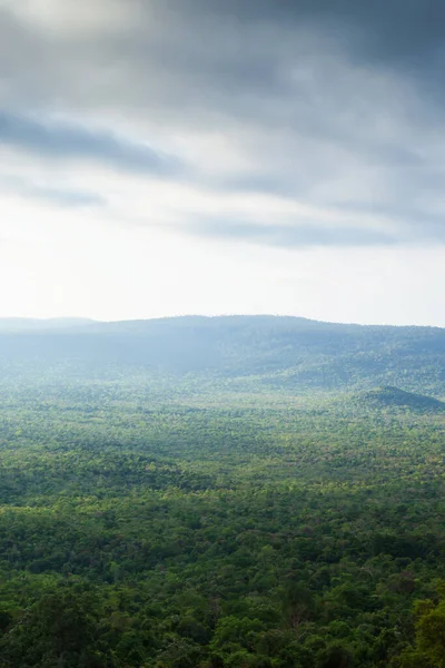 Чудовий Вигляд Національного Парку Phraya Дощовий Ранок Мальовничий Тропічний Ліс — стокове фото