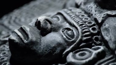 Taş Heykel Antik Sanat Güney Amerika Aztek, İnka, olmeca yüzün