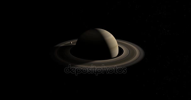 Orbitine satellite ou lunaire sur les anneaux de la planète Saturne 