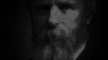 Amerikan Başkanı Rutherford Birchard Hayes yüz animasyon