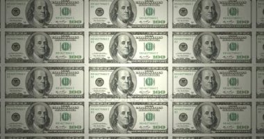 İnişli çıkışlı, nakit para Amerikan yüz dolar faturaları yazdırma