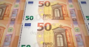 Banknot 50 ekranda geçen Euro