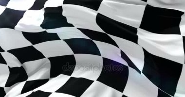 Formula 1 yarışı bayrak sallayarak Rüzgar, döngü
