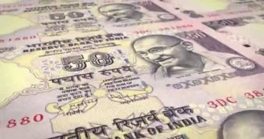 Haddeleme, nakit para, banknot Hindistan'ın elli Hint rupi, döngü