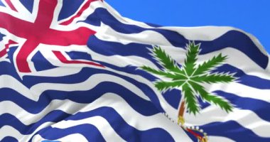 İngiliz Hint veya Hint Britanyalılar, yavaş, döngü rüzgarda sallayarak bayrak