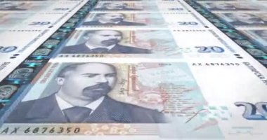 Yirmi Bulgar levs Bulgaristan, nakit para, banknot döngü