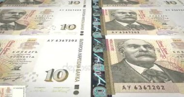 10 Bulgar levs Bulgaristan, nakit para, banknot döngü