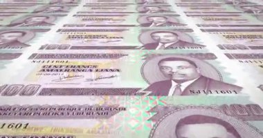 Yüz Burundi Frankı, Burundi, nakit para, banknot döngü