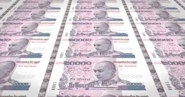 Yirmi bin Kamboçyalı riels Kamboçya, nakit para, banknot döngü
