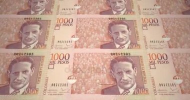 Kolombiyalı bin peso Kolombiya, nakit para, banknot döngü